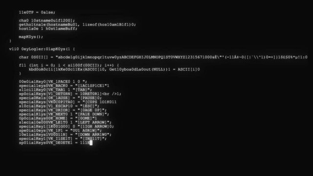 encrypted fast long scrolling programming security hacking code data flow stream on black white display new quality numbers letters coding techno joyful video 4k stock footage