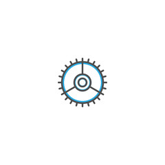 Settings icon design. Essential icon vector illustration