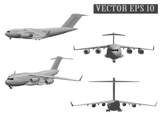 airplane isolated on white background