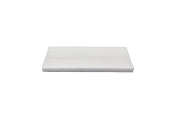 Small hepa filter isolated on white
