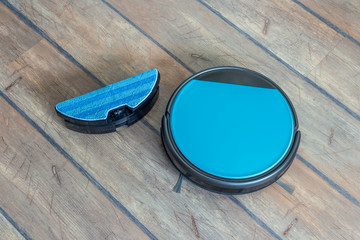 Robot vacuum cleaner with mopping functionality