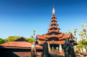 Bagaya Monastery (Maha Waiyan Bontha Bagaya), Inwa, Mandalay Region, myanmar (Myanmar).