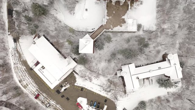 Cinematic Aerial View of Historic Holy Hill