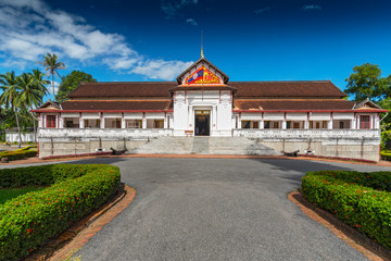 Fototapeta premium Main portal, Royal Palace and museum Ho Kham, Luang Prabang province, Laos, Southeast Asia, Asia.