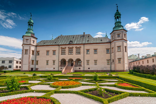 Baroque castle, Bishop s Palace in Kielce, Poland, Europe.