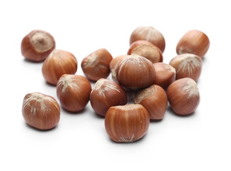 Chestnuts isolated on white background