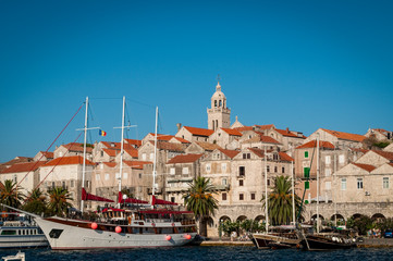 View of the Old Town, Korcula, Croatia