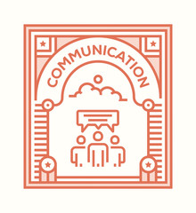 COMMUNICATION ICON CONCEPT