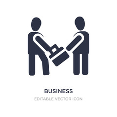 business partnership icon on white background. Simple element illustration from People concept.