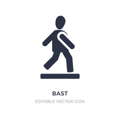 bast icon on white background. Simple element illustration from People concept.