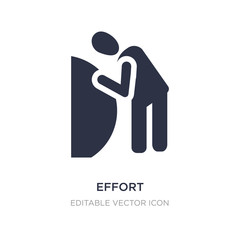 effort icon on white background. Simple element illustration from People concept.