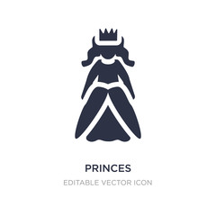 princes icon on white background. Simple element illustration from People concept. © zaurrahimov