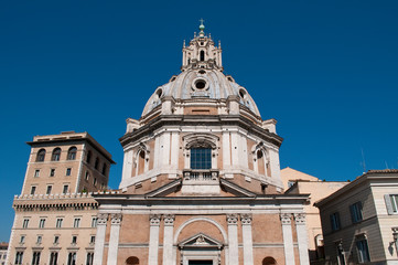 Fototapeta na wymiar Santa Maria di Loreto at Trajan's Forum, Rome, Italy