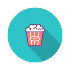 Popcorn Flat Icon