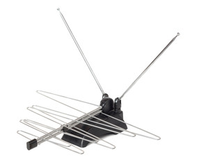 TV antenna on white background