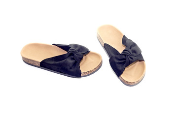 Black, summer shoes