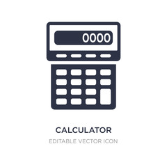 calculator maths tool icon on white background. Simple element illustration from Business concept.