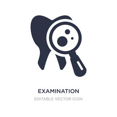 Obraz premium examination icon on white background. Simple element illustration from Dentist concept.