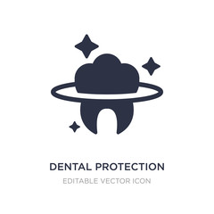 dental protection icon on white background. Simple element illustration from Dentist concept.