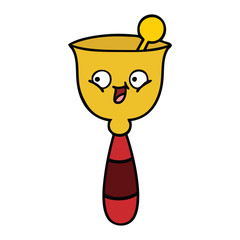 cute cartoon school bell