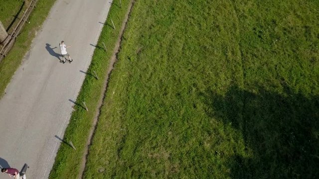 Lockdown Of A Guy Failing A Skate Trick On A Mountain Road