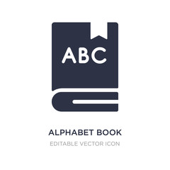 alphabet book icon on white background. Simple element illustration from Education concept.