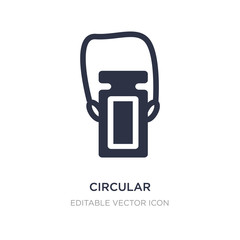 circular perfume bottle icon on white background. Simple element illustration from Fashion concept.