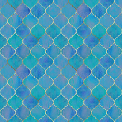 Obraz premium Vintage decorative grunge indian, moroccan seamless pattern