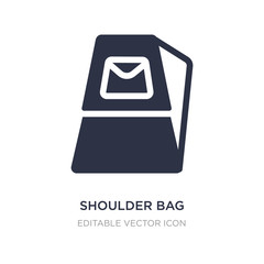 shoulder bag icon on white background. Simple element illustration from Fashion concept.