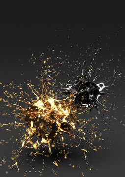 Liquid gold and black series