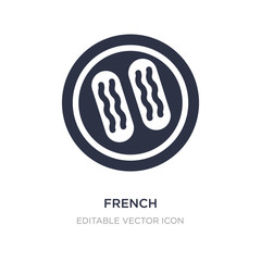 french icon on white background. Simple element illustration from Food concept.