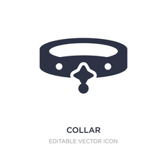 collar icon on white background. Simple element illustration from Fashion concept.