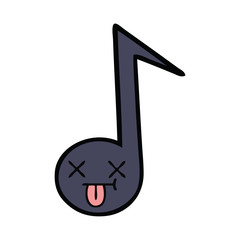 cute cartoon musical note