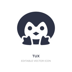 tux icon on white background. Simple element illustration from Fashion concept.