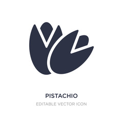 pistachio icon on white background. Simple element illustration from Food concept.