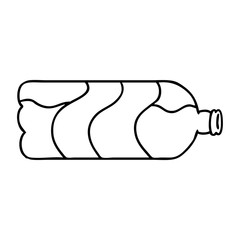 line drawing doodle of a soda bottle