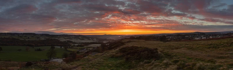 Foto op Canvas sunrise over the moor © Tim
