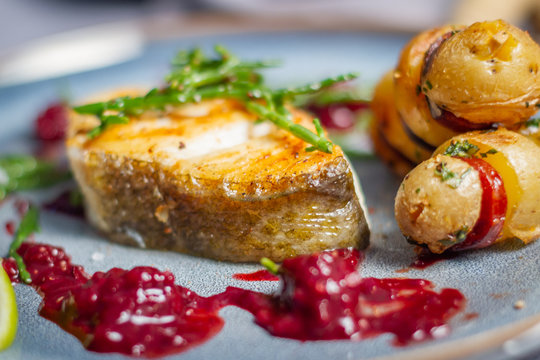 Zanderfilet mit Chorizo-Kartoffel-Spie&szlig;en