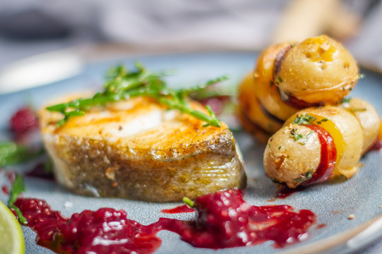 Zanderfilet mit Chorizo-Kartoffel-Spie&szlig;en