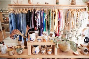 Interior Of Independent Gift And Fashion Store Without Customers