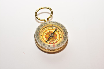 Compass on white.