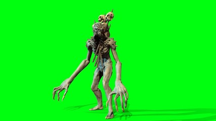 Nuclear post-apocalypse mutant 3d render