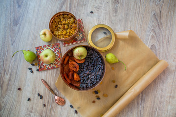  Raisin. Dried fruit. Healthy food