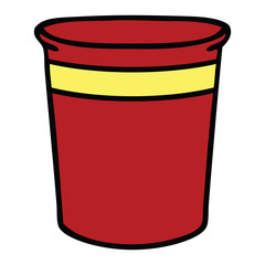 quirky hand drawn cartoon plant pot