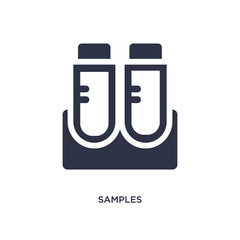 samples icon on white background. Simple element illustration from chemistry concept.