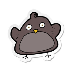 sticker of a cartoon bird