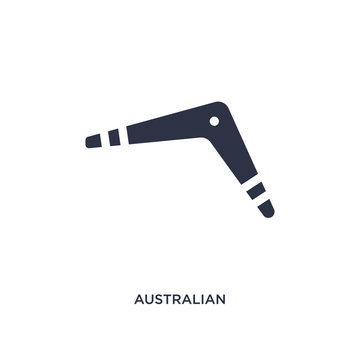 Australian Boomerang Icon On White Background. Simple Element Illustration From Culture Concept.