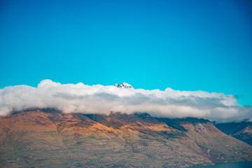 Aerial view of Queenstown from Queenstown Hill