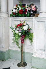 christmas wreath on the door