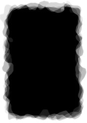 Watercolor Decorative Black and White Photo Frame